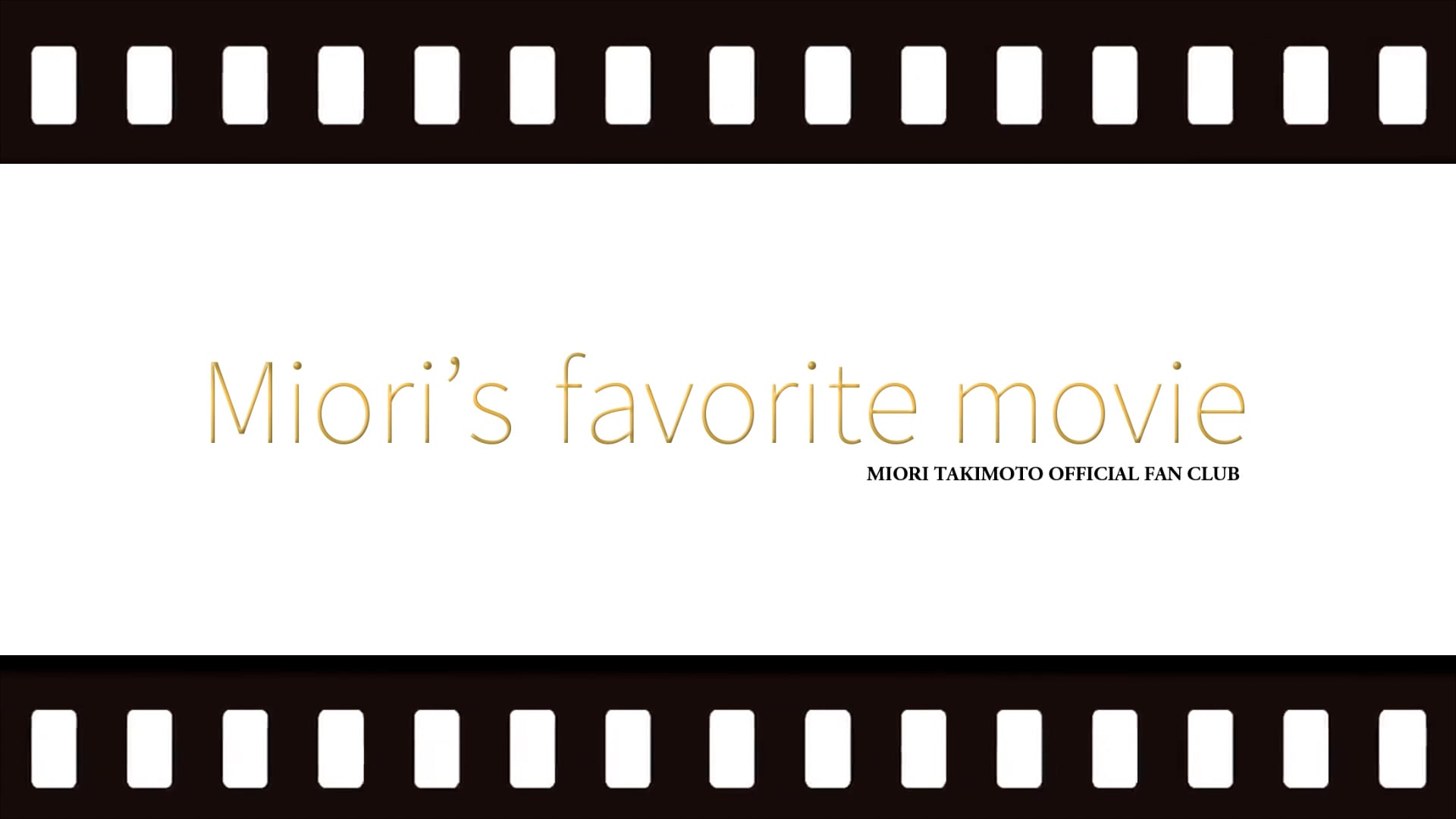 Miori’s favorite movie #5